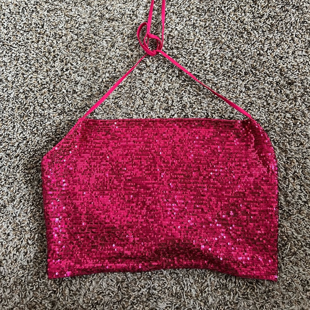 Brand new adjustable pink top
